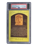 Charlie Gehringer Signed 4x6 Detroit Tigers HOF Plaque Card PSA/DNA 8502... - £69.17 GBP