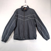 Vtg Y2K Nike Full Zip Track Jacket Mens XL Athletic Dept Black Reflectiv... - €25,89 EUR