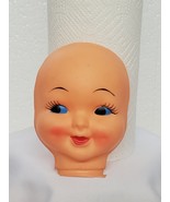 Vintage blue eyed rubber doll face - $7.99