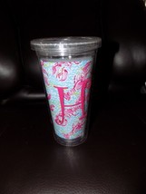 Lilly Pulitzer Insulated Tumblers Lobster Lobstah Roll Letter H 16-OZ. B... - £14.55 GBP