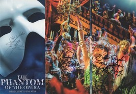 The Phantom Of The Opera 2x Hand Signed Theatre Flyer s - £7.20 GBP