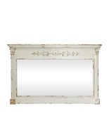 Deco 79 Wood Floral Carved Wall Mirror with Distressing, 59&quot; x 4&quot; x 36&quot;,... - $704.99