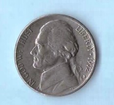1972 D Jefferson Nickel - Circulated - Strong Features Moderate Wear - $5.99