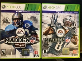 Madden NFL 25 And Madden NFL 13 X Box 360 Video Games With Cases - $12.19