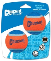 Chuckit! Tennis Ball Dog Toy Shrink Sleeve Blue/Orange 1ea/MD, 2 pk - £6.29 GBP