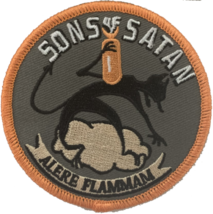3&quot; Usmc Marine Corps VMSB-241 Sons Of Satan Wwii Hook &amp; Loop Embroidered Patch - £23.17 GBP