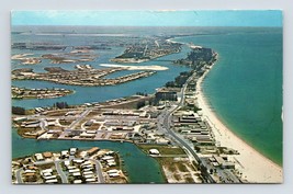 Treasure Island Boca Ciega Bay St Petersburg Florida FL UNP Chrome Postcard P1 - £2.29 GBP