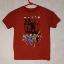 Justice League Boys Youth Small Short Sleeve Red Graphic T-Shirt - £5.51 GBP