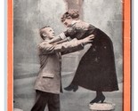 Romance Let Me Down Facile Coppia Embrace 1911 DB Cartolina U8 - £4.09 GBP