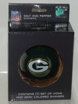NFL Licensed Boelter Brands LLC Green Bay Packers Salt Pepper Shakers - £14.21 GBP