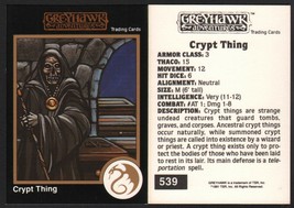1991 TSR AD&amp;D Gold Border RPG Fantasy Art Card #539 Greyhawk Crypt Thing... - £5.44 GBP