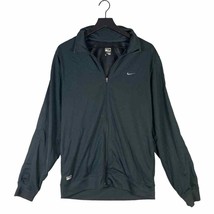 Nike Performance Jacket Full Zip Black L Athletic Outerwear Sportswear Trendy - £18.31 GBP
