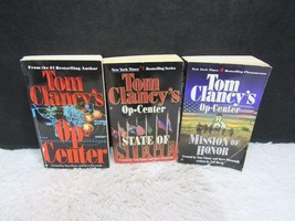 Lot of 3 Tom Clancy Pb Bks, Op-Center, State Of Seige And Mission Of Honor - £5.43 GBP