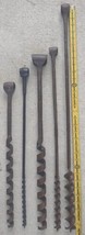 Antique Primitive T Handle Wood Auger Barn Beam Hand Drill Lot of 5 - £84.36 GBP