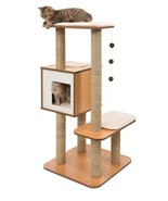 Catit Cat Tree Scratcher Walnut Brown Vesper 2-Platforms Memory Foam Pol... - $3,292.52 MXN