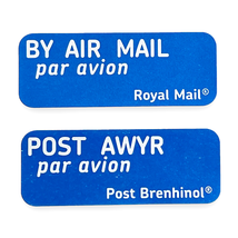 Airmail Stickers Par Avion Royal Mail International Postage Self Adhesive Label - £1.72 GBP
