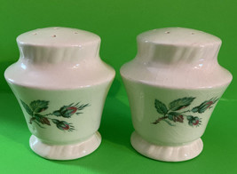 Vintage Salt And Pepper Shaker Set - Missing Stoppers- Holly Berries? - $6.26