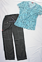 Dickies Medical Youtility Scrub Set Size XS Black Blue Style 857455T - $475.72 MXN