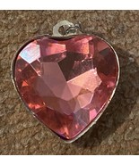 Fashion Glass Gem Heart Shaped Pendant Charm 1 Inch - $8.00