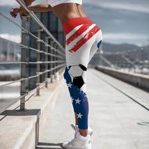 USA Women&#39;s Soccer Fan High Waist Leggings World Cup 2023 - £35.17 GBP+