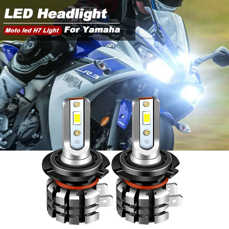 2PCS Motorcycle H7 LED Headlight Bulbs 9600lm   YZF R3 2015-2018 Upgrade Kit hig - £520.70 GBP