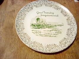 Vtg 1959 Green Township Sesquicentennial Plate Hamilton County Ohio Sabi... - £12.91 GBP