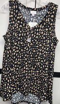 NWT LuLaRoe New Release Medium Black &amp; Brown Leopard Cheetah KRISTINA Ta... - £27.37 GBP