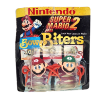 Vintage Avon Nintendo Super Mario Bros Mario &amp; Luigi Bow Biters Original Package - £73.80 GBP