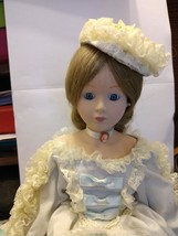 Prestige Collection Gibson Girl Doll With Cameo Blue And White Lace Dress Coa - $48.51