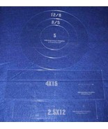 Common Pillow/Fabric Templates. Master Set w/piping 1/8&quot; Acrylic 8 Pieces - $65.53