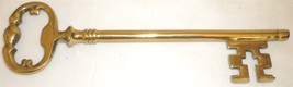 Vintage Solid Brass Decorative Skeleton Key - £18.77 GBP
