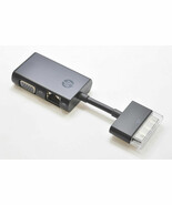 Dock Connector to Ethernet VGA Adapter G7U78AA Converter 762738-002 For ... - $17.64 CAD