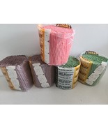 Vtg LOT of  5 Bernat Tabriz Latch Hook Rug Yarn Pre-Cut 100% Acrylic Mis... - $17.78 CAD