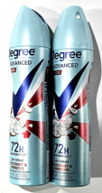 2 Pack Degree Advanced 72h Motion Sense Dry Spray Coconut Hibiscus 3.8oz - £23.72 GBP