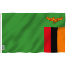 Anley 3x5 Feet Zambia Flag - Zambian Flags Polyester - $7.91