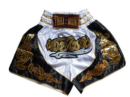 L Muay Thai Boxing Short Pants Pant MMA Kickboxing Men Women Workout MS020 - £23.58 GBP