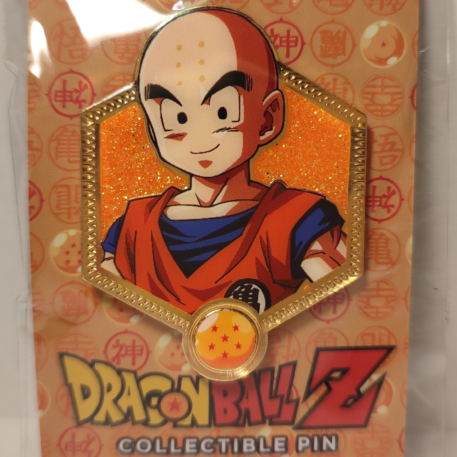 Primary image for Dragon Ball Z Krillin Golden Series Enamel Pin Official DBZ Anime Collectible