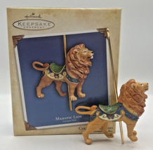 Hallmark Majestic Lion Carousel Ride Keepsake Ornament 2004 U47 - £12.58 GBP