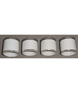 Set (4) FUKAGAWA Porcelain SILVER LICHEN PATTERN #917 Napkin Rings - $31.67