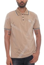 Men&#39;s Khaki Version Couture Polo Button Down Shirt (3XL) - $34.65