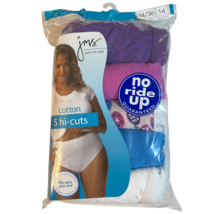 Just My Size Cotton Briefs Panties Plus Size 14 5 Pairs Hi Cut No Ride U... - $21.99