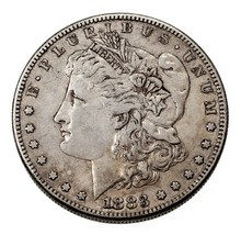 1883-S $1 Silver Morgan Dollar in Extra Fine XF Condition, Natural Color - $133.65