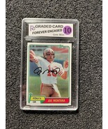 Joe Montana 49ers HOF Autograph Football Rookie Card. Reprint Graded 10 ... - $8.00