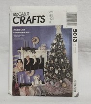 McCall&#39;s Sewing Craft Pattern 5013 Holiday Lace Christmas Ornaments - New - £7.44 GBP