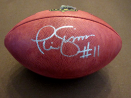PHIL SIMMS # 11 NEW YORK GIANTS QB SIGNED AUTO WILSON GOODELL NFL FOOTBA... - $341.71 CAD