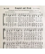 1883 Gospel Hymn Tempted And Tried Sheet Music Victorian Religious ADBN1jjj - $367.96 MXN