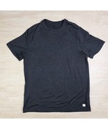 Vuori Ponto Shirt Mens Medium Black Short Sleeve Athletic Stretch V1057 - $741.12 MXN