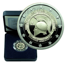 Greece 2 Euro 2020 Proof Coin Thermopylae Leonidas Sparta CoA + Box 01720 - £100.34 GBP