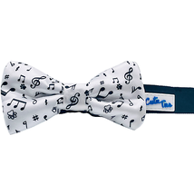 Music Notes Designer Dog Bow Tie by Cutie Ties - £15.74 GBP