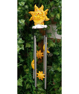 Mosaic Helios God Sun And Moon Face Harmony Wind Chime Mobil Patio Garde... - $33.99